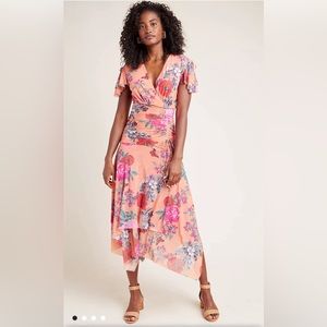 Maeve Simone Floral Midi Dress